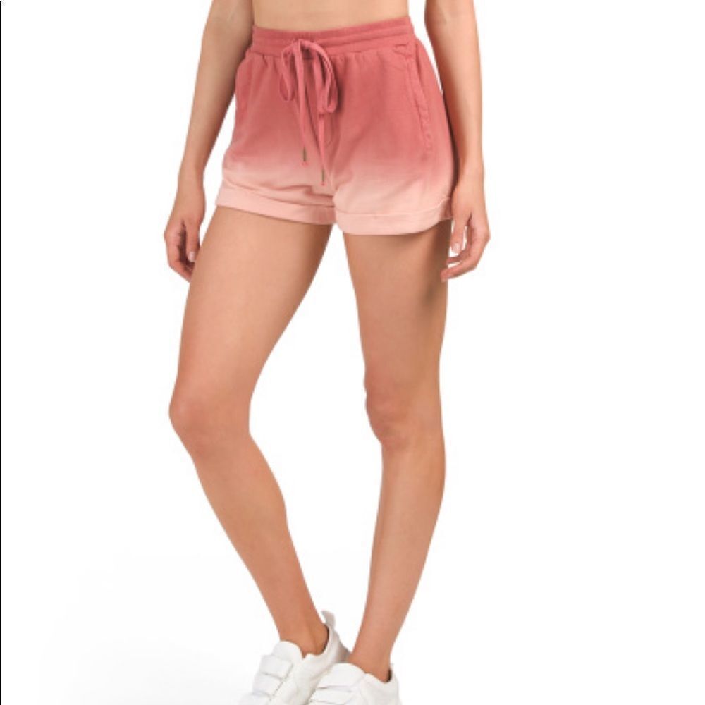 Young Fabulous & Broke Ombre Rose to Blush Athletic Shorts